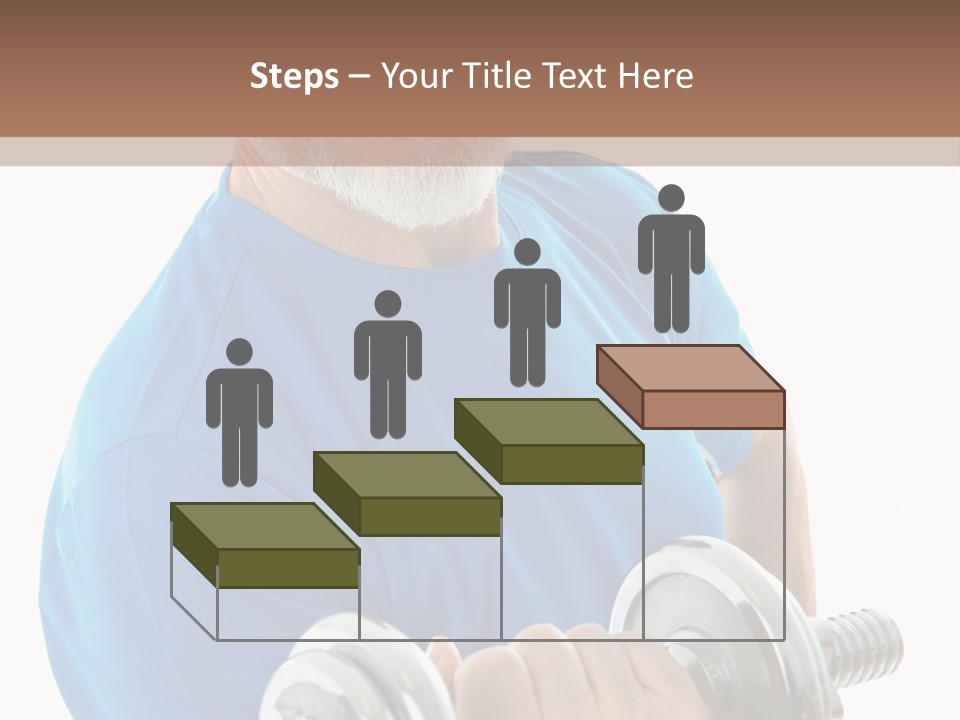 Stretch Vertical Man PowerPoint Template