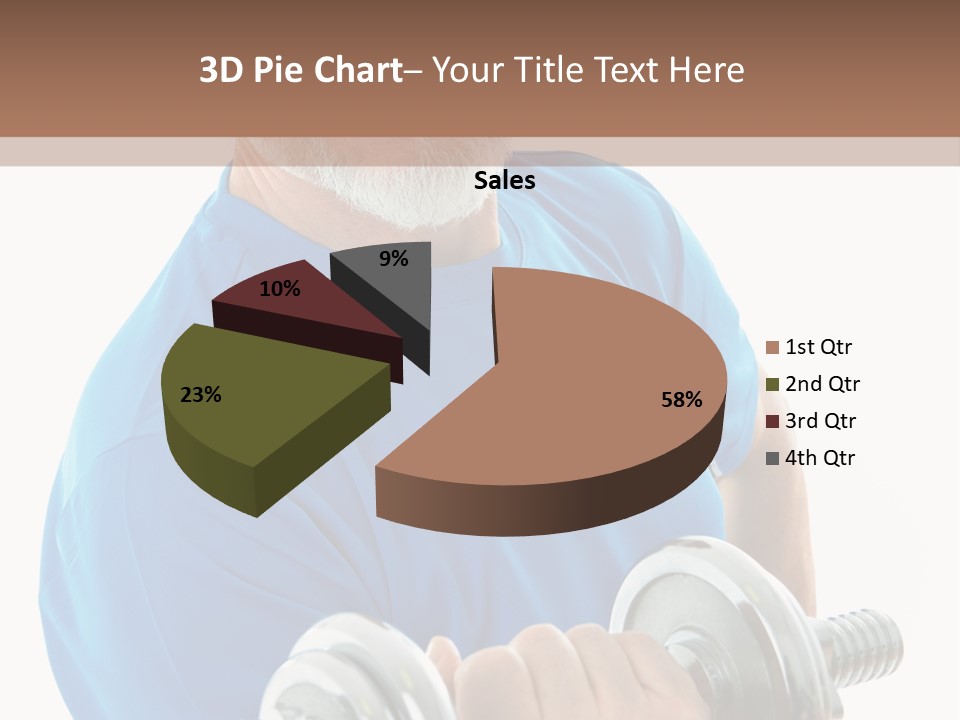 Stretch Vertical Man PowerPoint Template