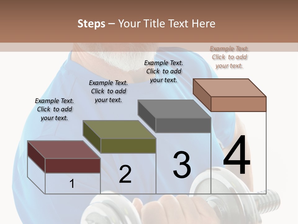 Stretch Vertical Man PowerPoint Template