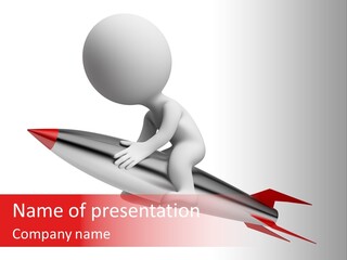 Explosive Movement White PowerPoint Template