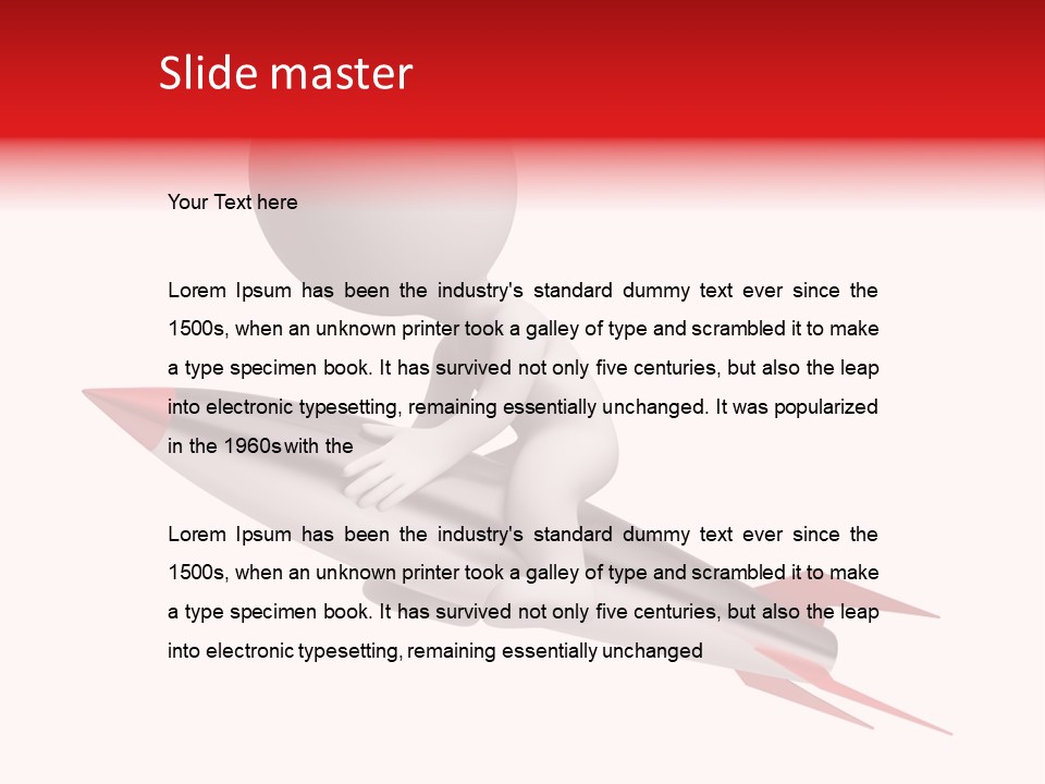 Explosive Movement White PowerPoint Template