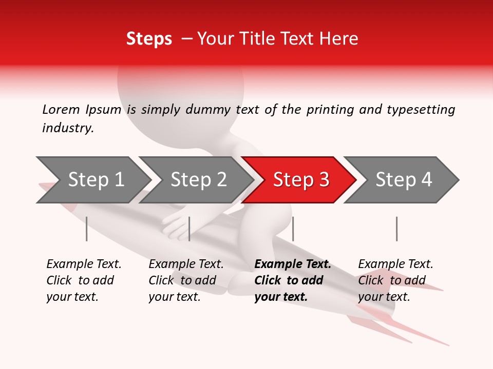Explosive Movement White PowerPoint Template