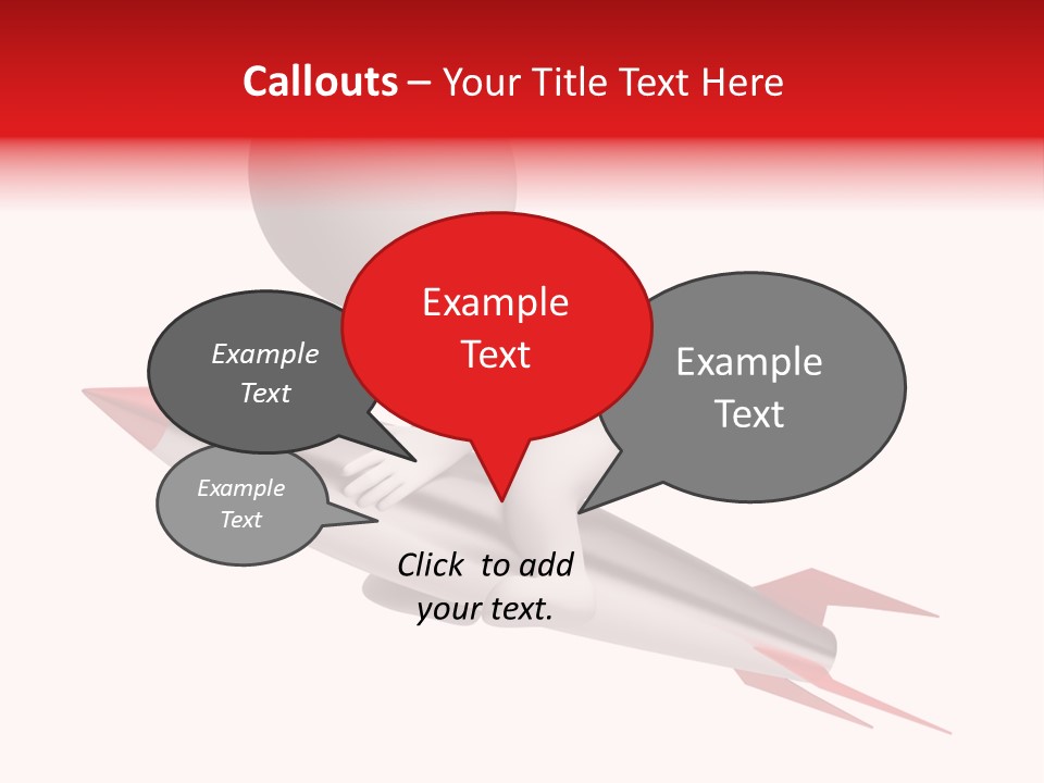 Explosive Movement White PowerPoint Template