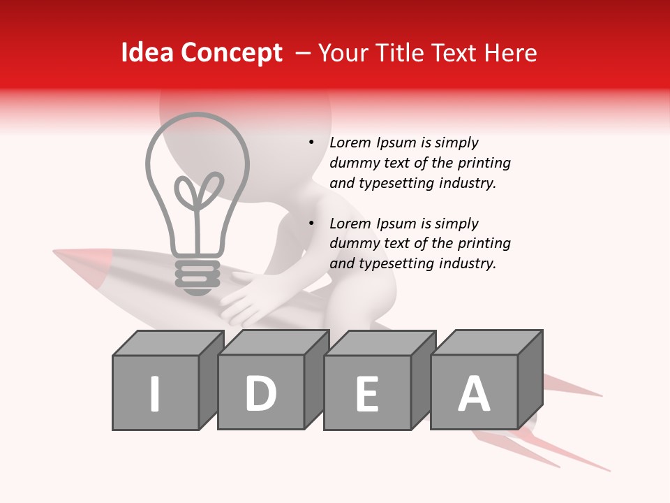 Explosive Movement White PowerPoint Template