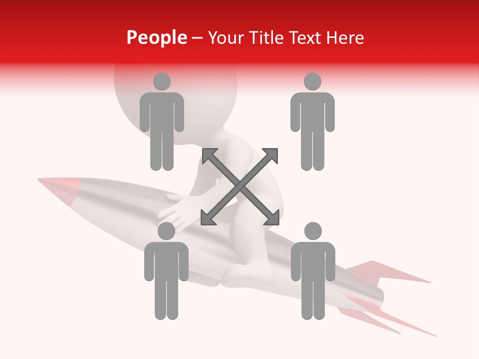 Explosive Movement White PowerPoint Template