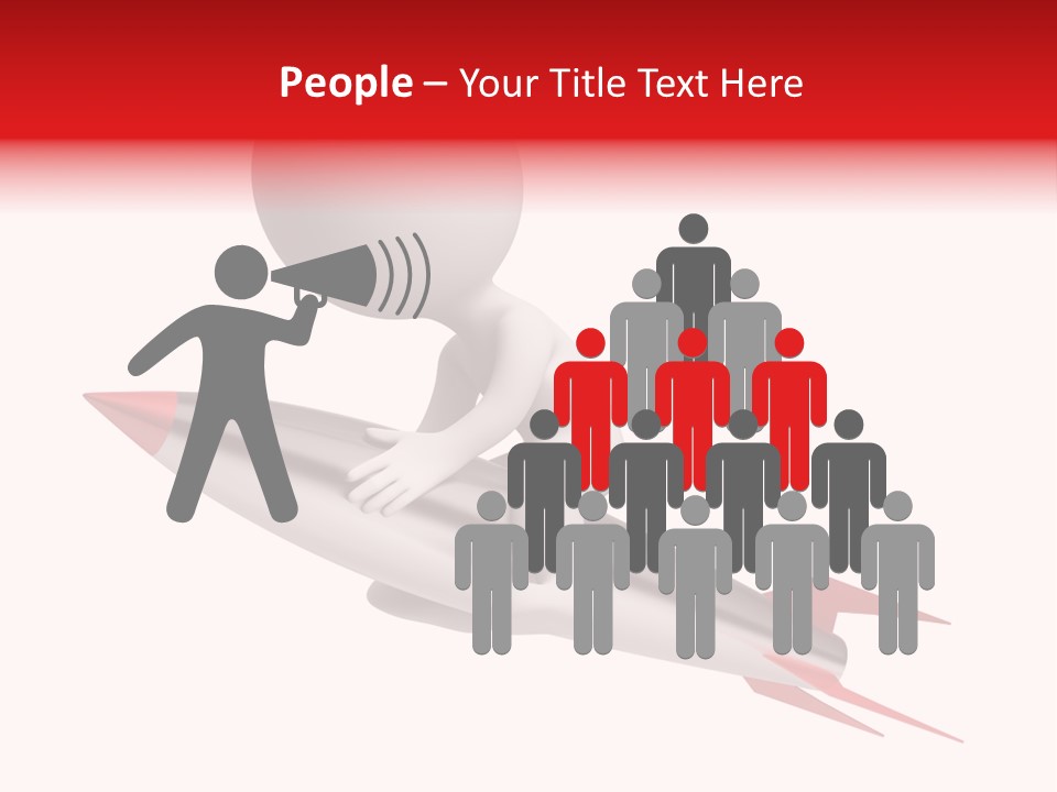 Explosive Movement White PowerPoint Template