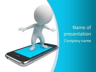 Graphics Mobile Screen PowerPoint Template