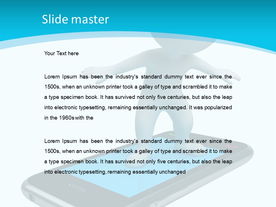 Graphics Mobile Screen PowerPoint Template