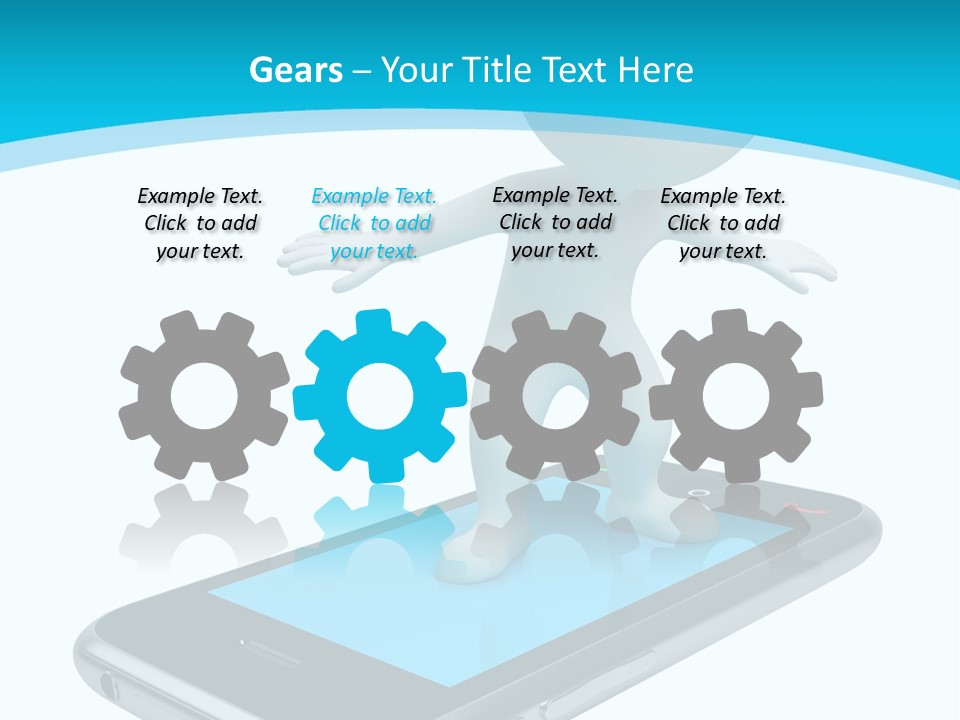 Graphics Mobile Screen PowerPoint Template