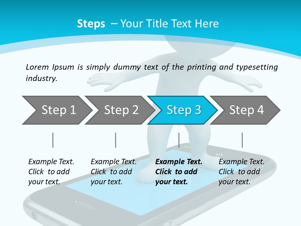 Graphics Mobile Screen PowerPoint Template
