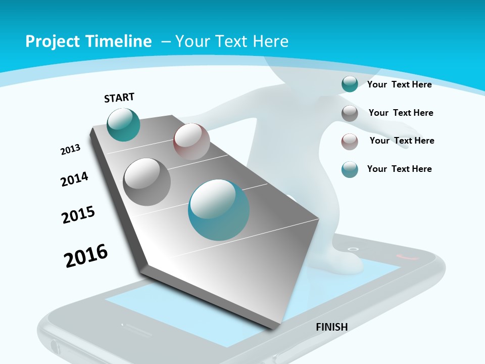 Graphics Mobile Screen PowerPoint Template