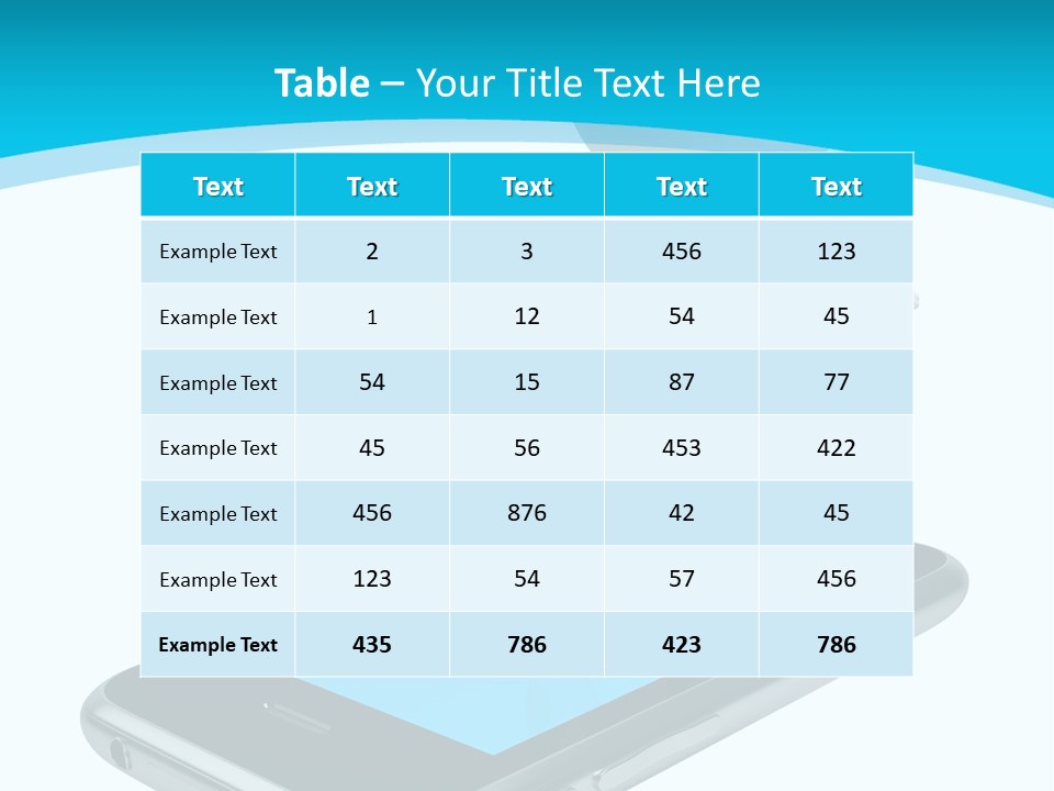 Graphics Mobile Screen PowerPoint Template