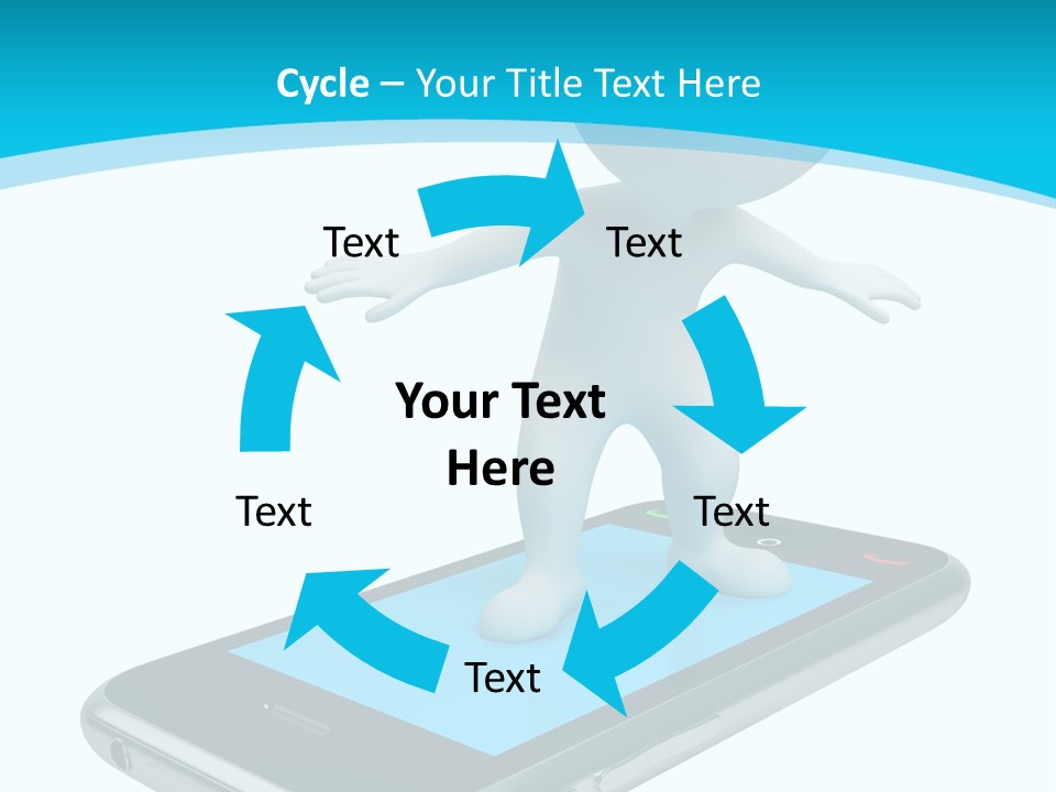 Graphics Mobile Screen PowerPoint Template