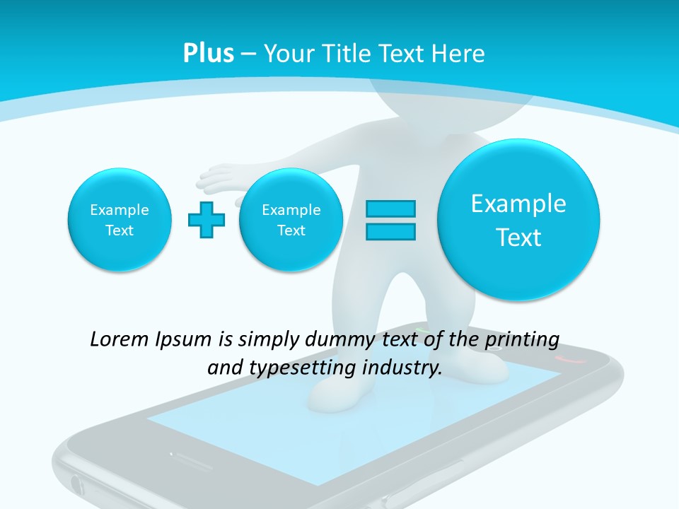 Graphics Mobile Screen PowerPoint Template