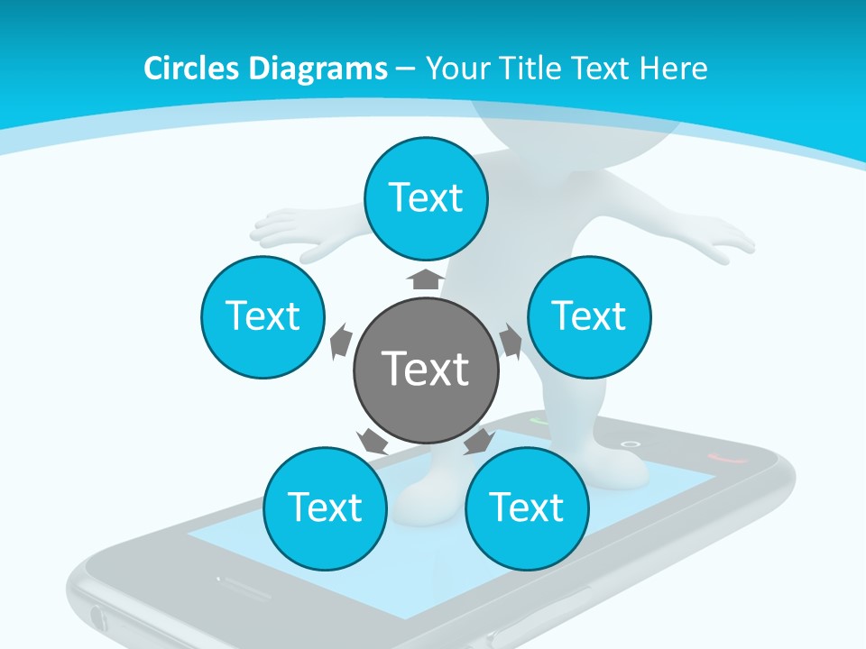 Graphics Mobile Screen PowerPoint Template