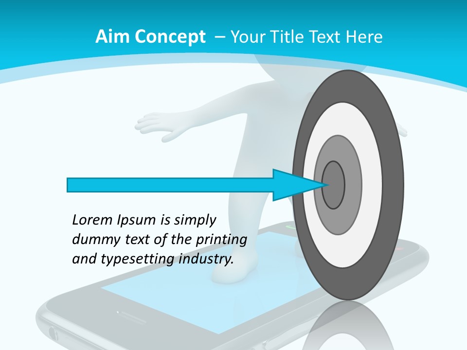 Graphics Mobile Screen PowerPoint Template