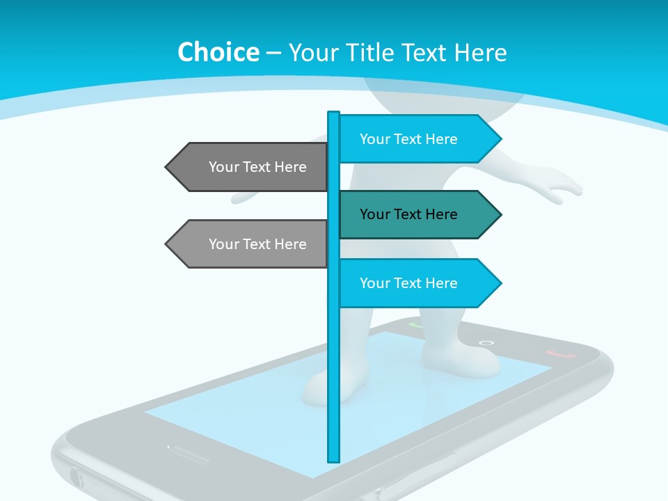 Graphics Mobile Screen PowerPoint Template