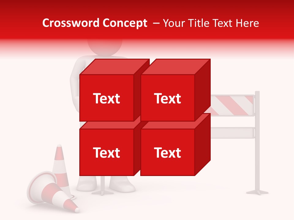Constructor Symbol Road PowerPoint Template