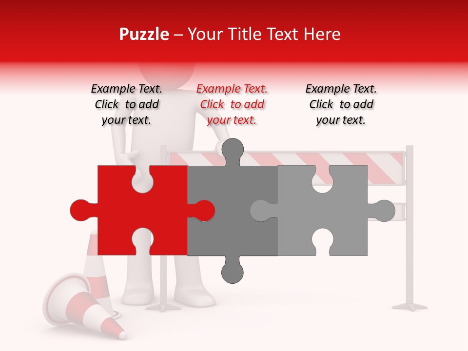 Constructor Symbol Road PowerPoint Template