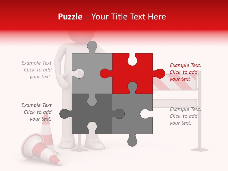 Constructor Symbol Road PowerPoint Template