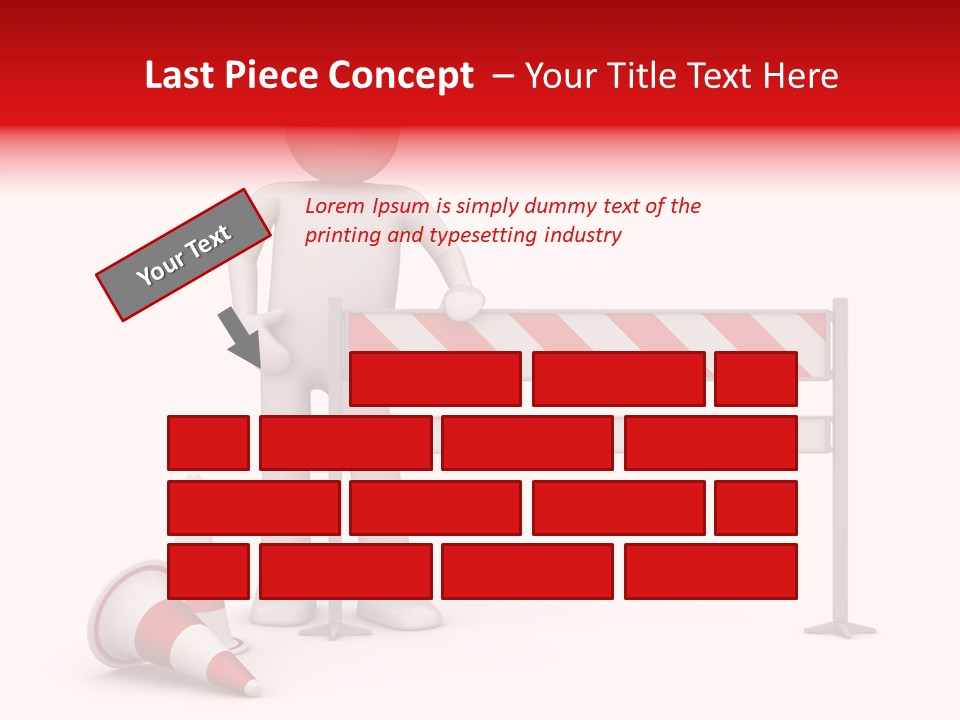 Constructor Symbol Road PowerPoint Template