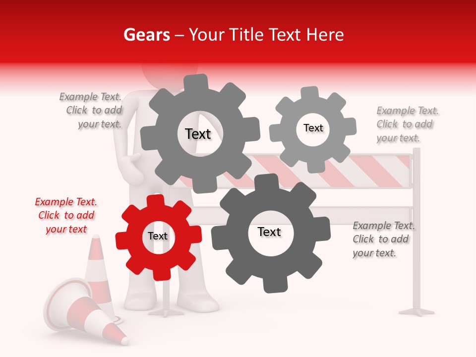 Constructor Symbol Road PowerPoint Template