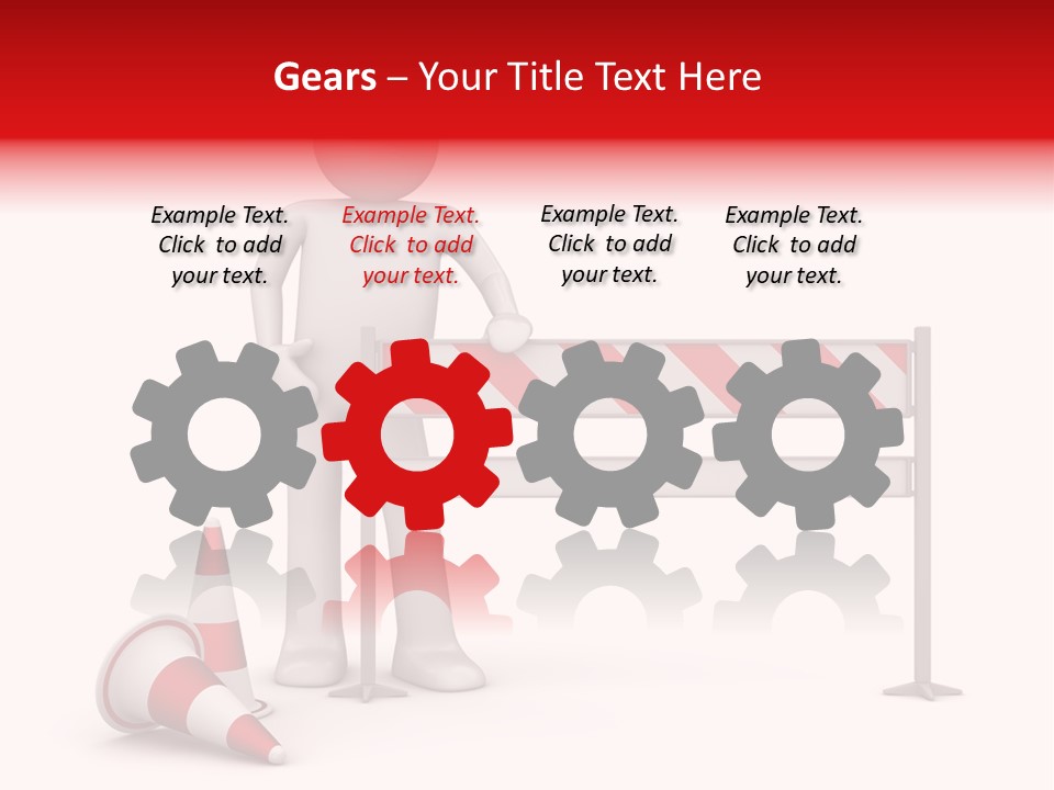 Constructor Symbol Road PowerPoint Template