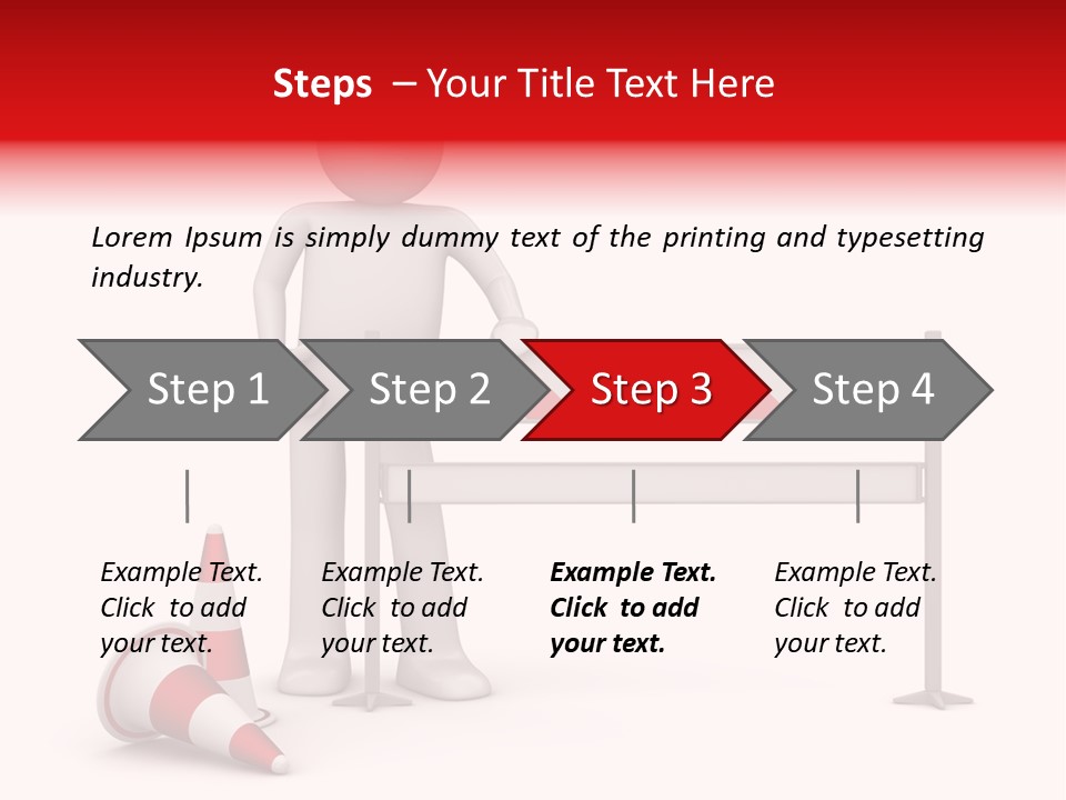 Constructor Symbol Road PowerPoint Template