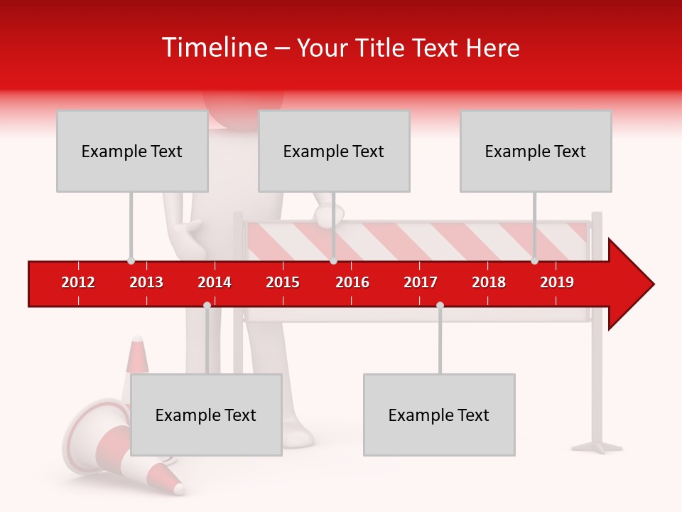 Constructor Symbol Road PowerPoint Template