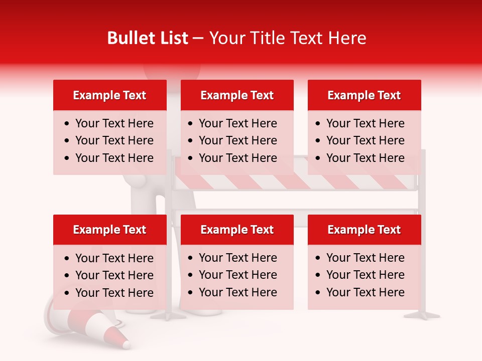 Constructor Symbol Road PowerPoint Template
