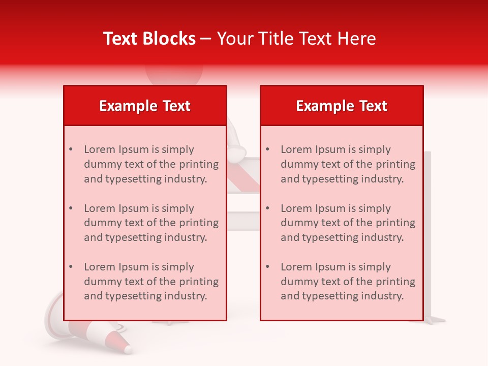 Constructor Symbol Road PowerPoint Template