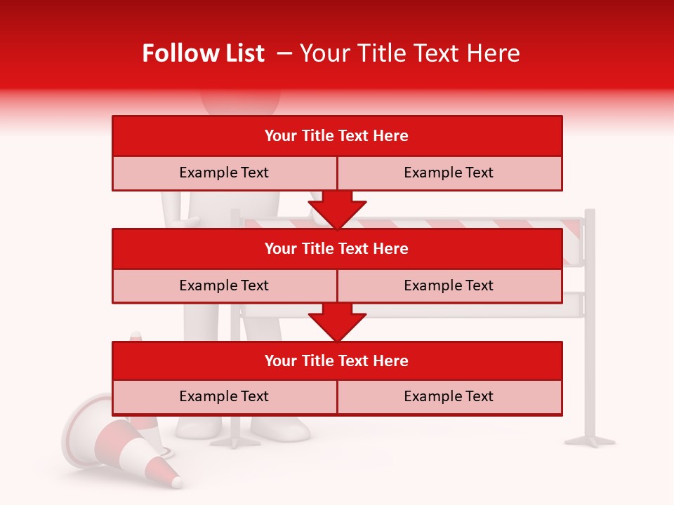 Constructor Symbol Road PowerPoint Template