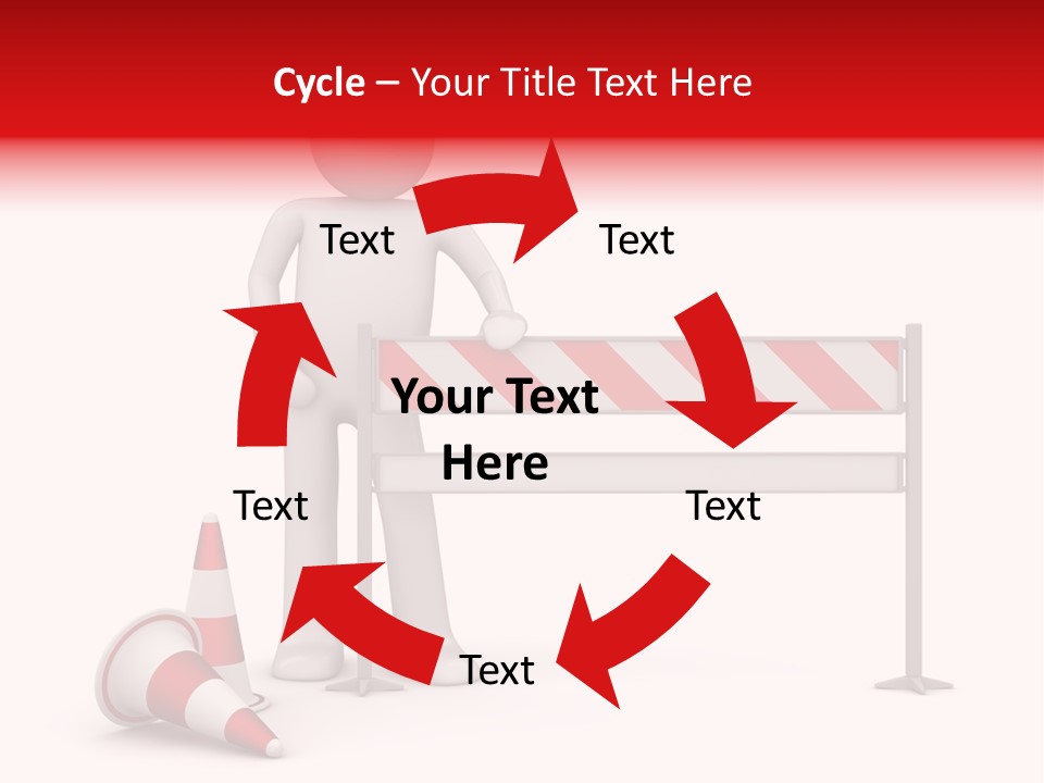 Constructor Symbol Road PowerPoint Template