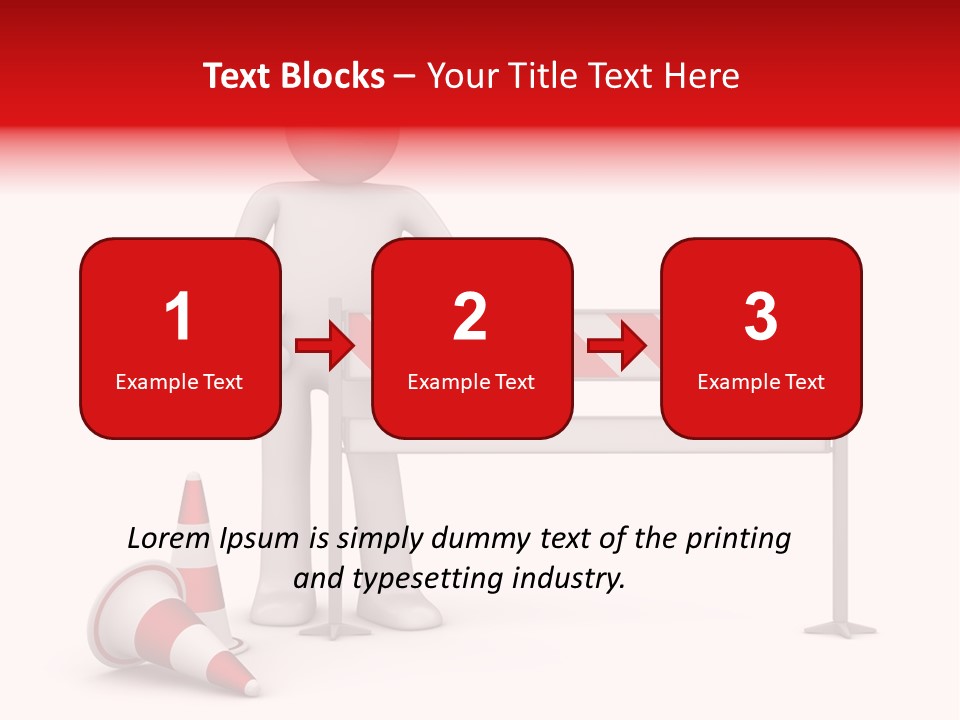 Constructor Symbol Road PowerPoint Template
