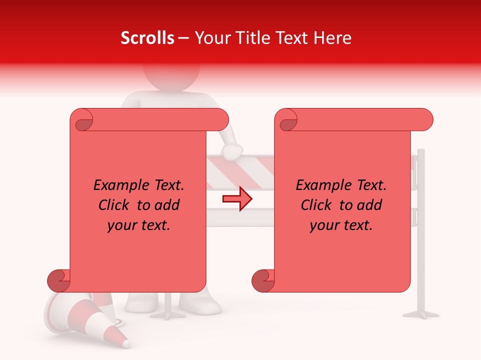 Constructor Symbol Road PowerPoint Template