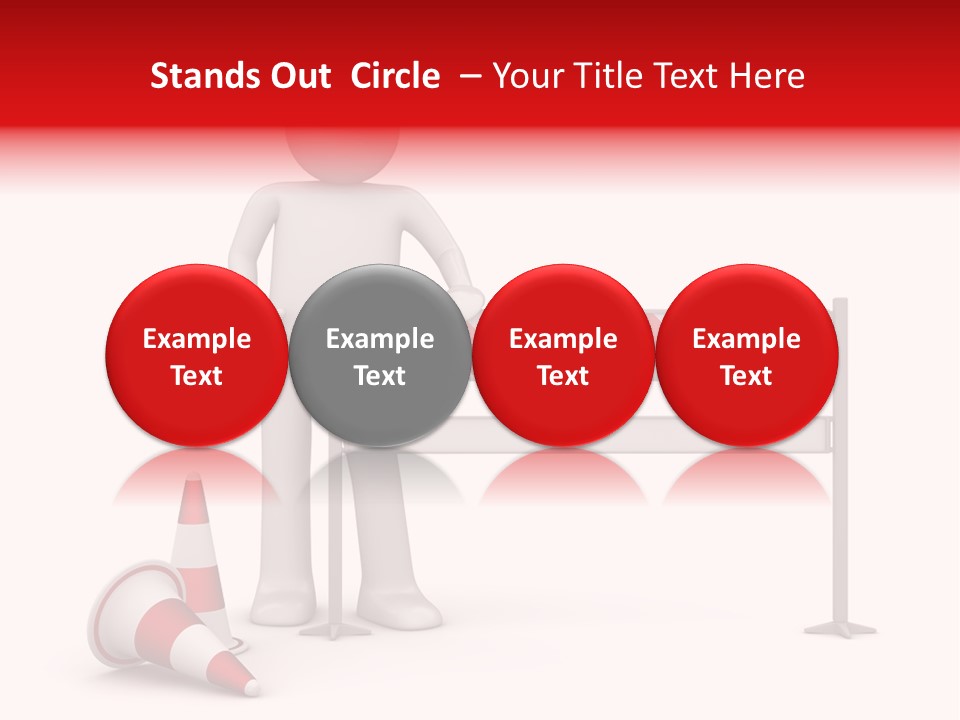 Constructor Symbol Road PowerPoint Template