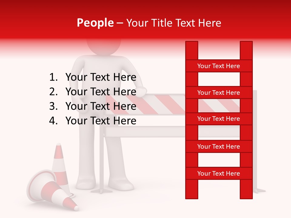 Constructor Symbol Road PowerPoint Template