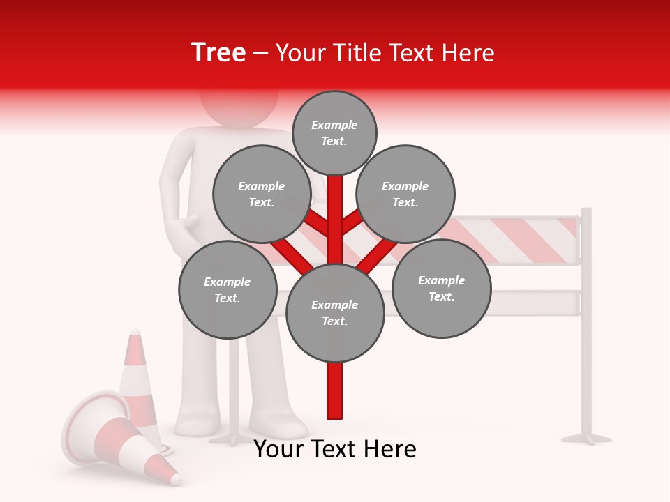 Constructor Symbol Road PowerPoint Template