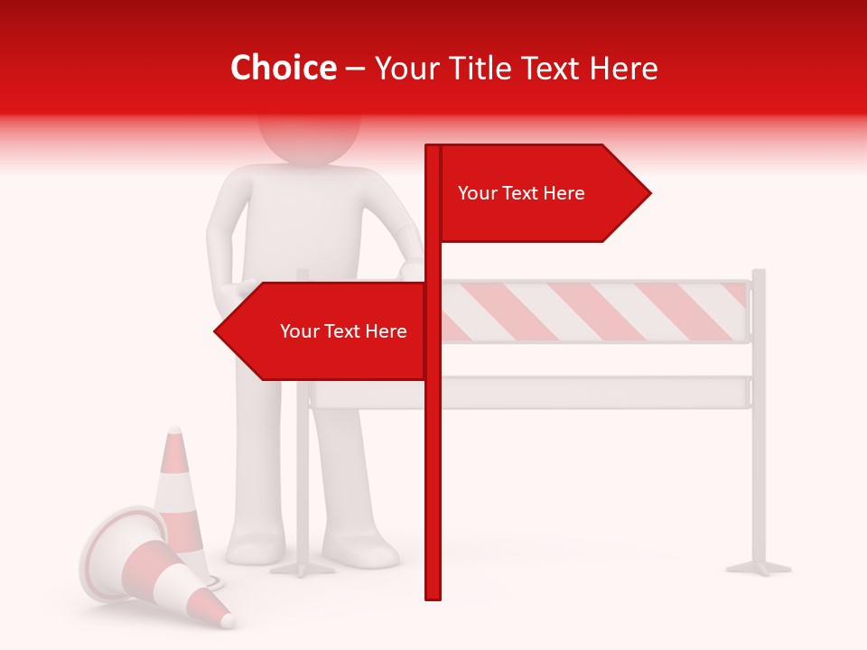 Constructor Symbol Road PowerPoint Template