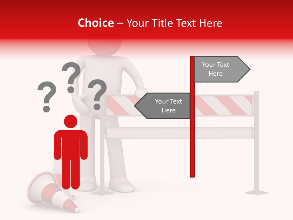 Constructor Symbol Road PowerPoint Template