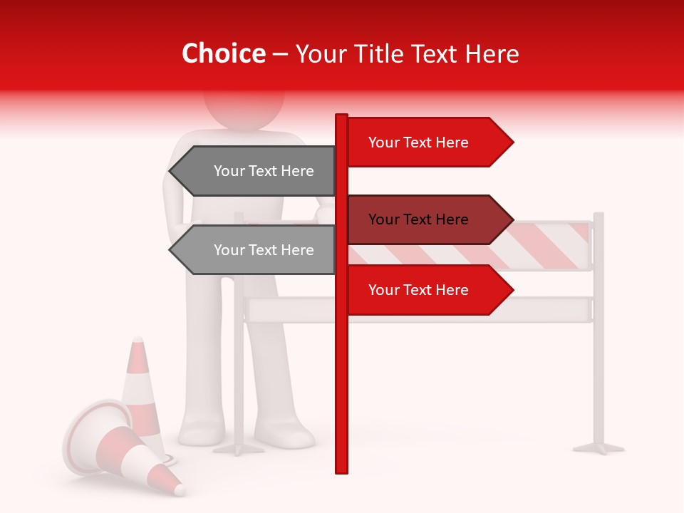 Constructor Symbol Road PowerPoint Template