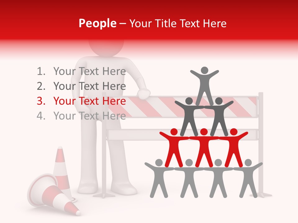 Constructor Symbol Road PowerPoint Template