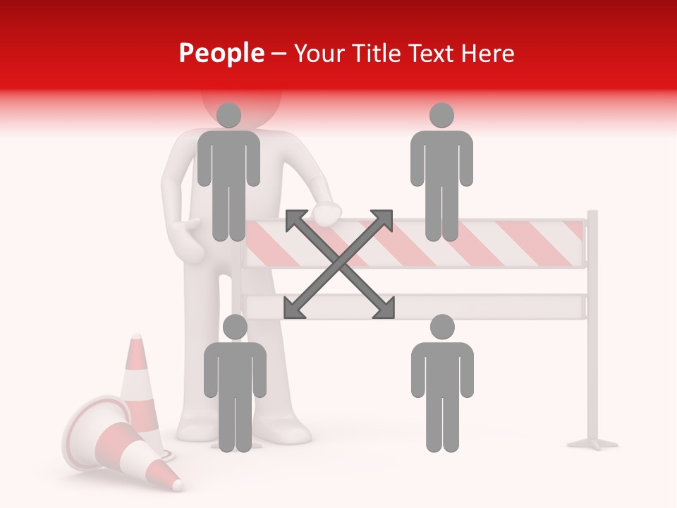 Constructor Symbol Road PowerPoint Template