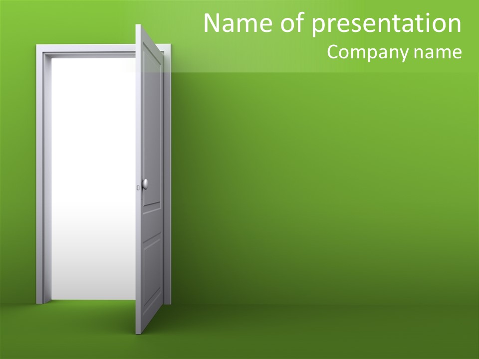 Wall Room Freedom PowerPoint Template