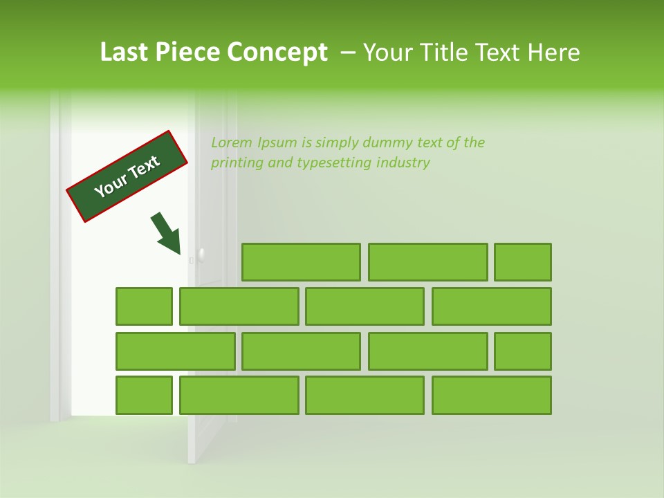 Wall Room Freedom PowerPoint Template