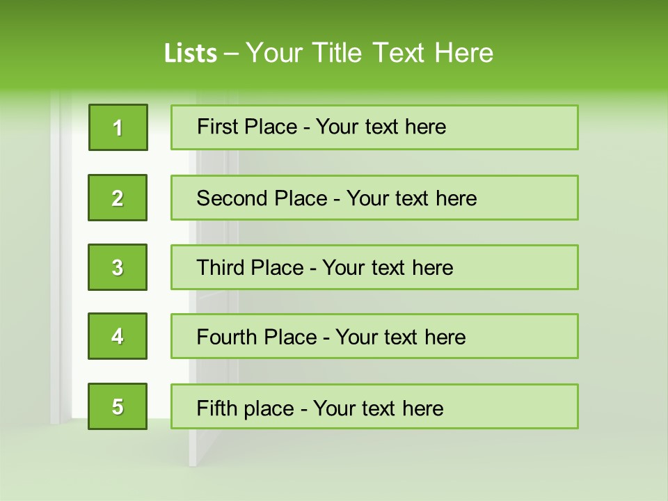 Wall Room Freedom PowerPoint Template