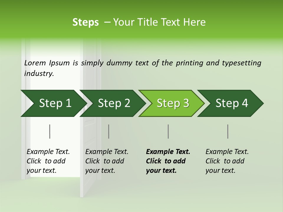 Wall Room Freedom PowerPoint Template