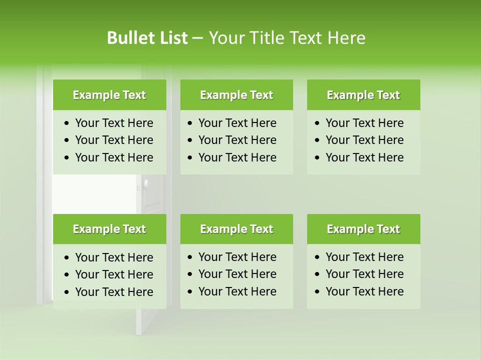 Wall Room Freedom PowerPoint Template