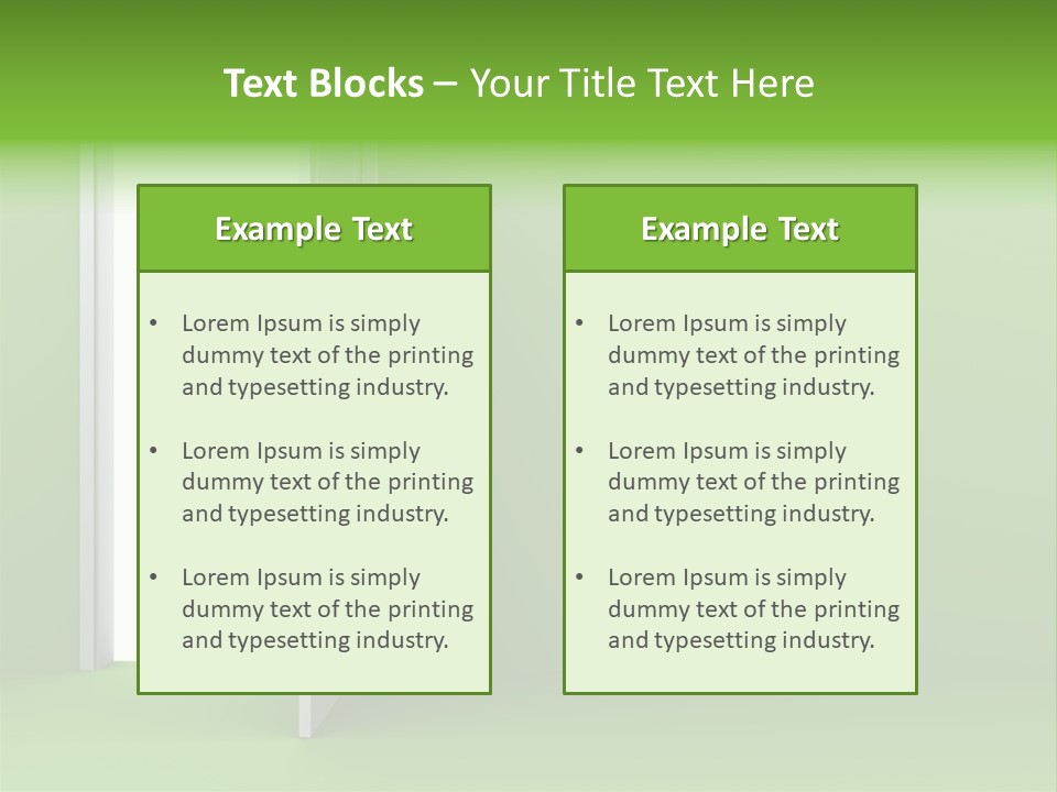 Wall Room Freedom PowerPoint Template