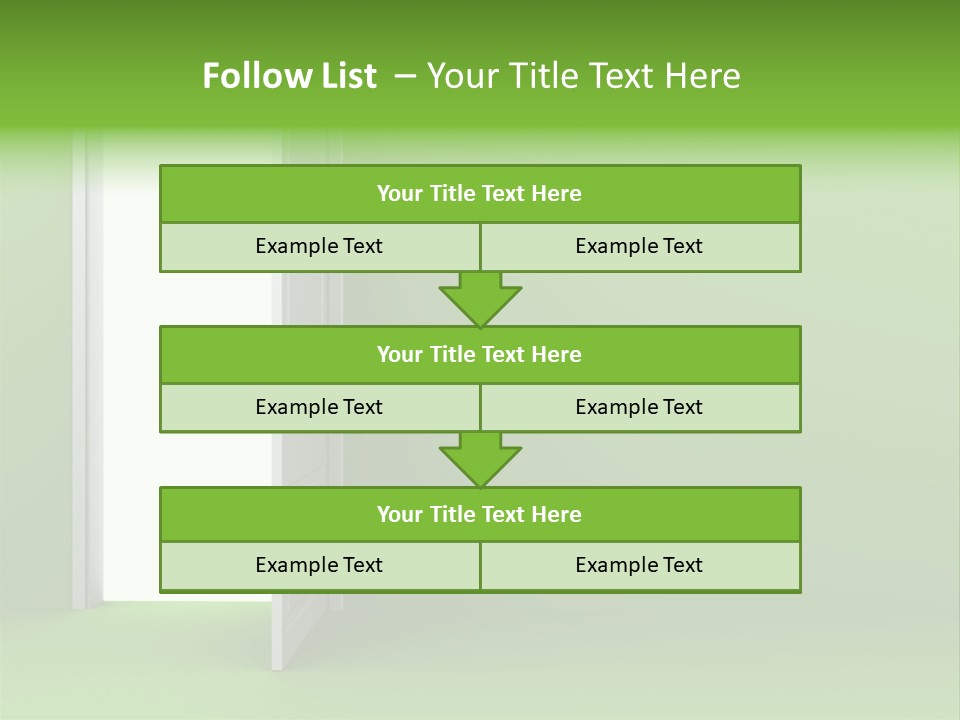 Wall Room Freedom PowerPoint Template